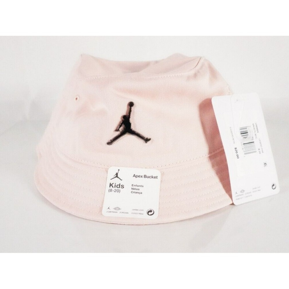 Nike Jordan JumpMan Cute Bucket Hat Youth Girls Legend Pink One Size‎ 8-20 NEW